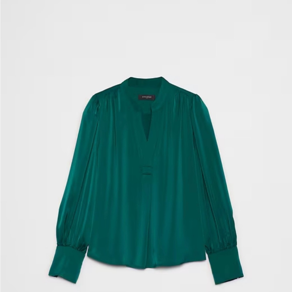 Banana Republic Deep Green Blouse - Picture 3 of 3